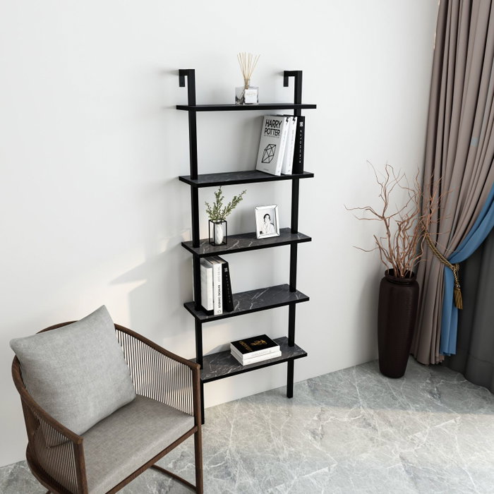 Hanah Home Piante - Estantería Industrial Negra
